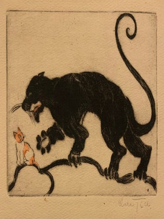 Item #316499 Jaguar and Cub. Clara TICE