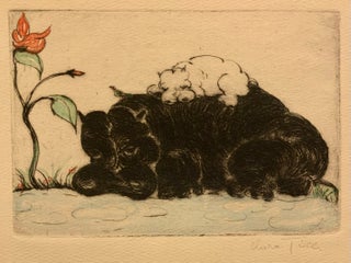 Item #316515 Hippopotamus Mother and Baby. Clara TICE