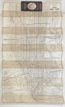 Item #316534 Large Scale Map of Lower New York. HAGSTROM COMPANY