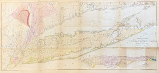 Item #316973 Geological Map of Long & Staten Islands with the Environs of New York. W. W. MATHER