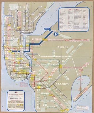 Item #317318 1964 World's Fair Subway Map. NEW YORK CITY TRANSIT AUTHORITY