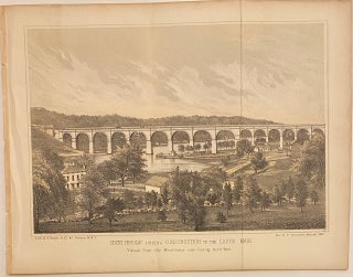 Item #317899 High Bridge during Construction of the Large Main Viewed from the Westchester side...