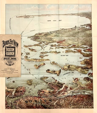 Item #319193 Bird's Eye View of Boston Harbor and South Shore to Provincetown. John F. MURPHY