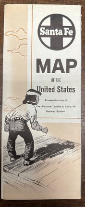 Item #319544 Geographically Correct Map of the United States issued by the Athison, Topeka, and...