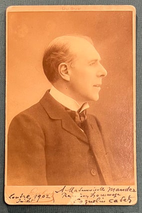Item #320201 Inscribed Cabinet Photograph. Coquelin CADET, 1848 - 1909