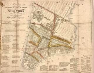 Item #320867 Hooker's New Pocket Plan of the City of New York; Completed & Surveyed by William...