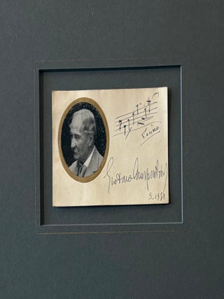 Item #320874 Signed Card. Gustave CHARPENTIER