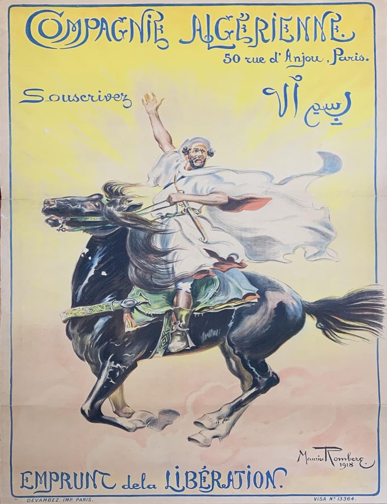Item #321124 Compagnie Alergerienne; [Algerian company]. Maurice ROMBERG de VAUCORBEIL.