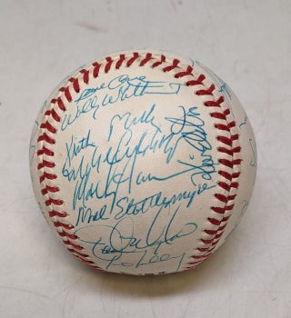 Item #321274 1990 New York Mets Signed Baseball, from the Gary Carter collection. Gary CARTER