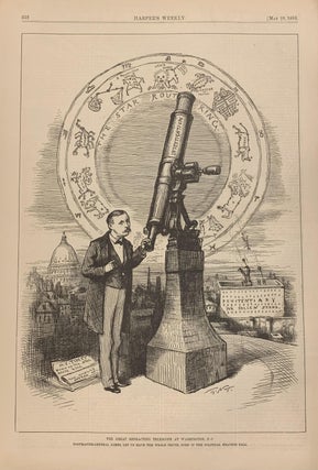 Item #321557 The Great Refracting Telescope at Washington, D.C. Thomas NAST, HARPER'S WEEKLY