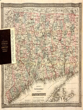 Item #321834 Colton's New Township Map of The State of Connecticut. G. W. COLTON, C B