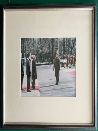 Item #321905 Color Photograph signed. Yitzhak RABIN
