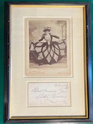Item #321941 Signed Card. Lottie COLLINS