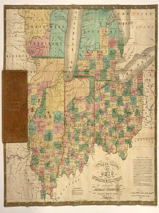 Item #322266 Map of the States of Ohio, Indiana and Illinois, and part of Michigan Territory...