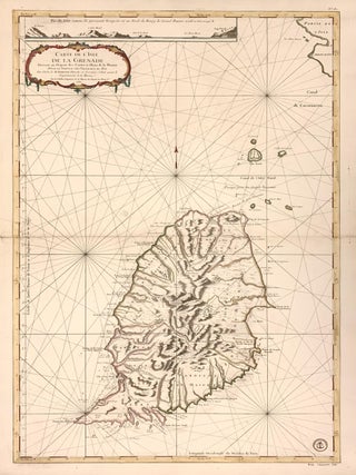 Item #322477 Carte De L'Isle De La Grenade Dressee au Depost des Cartes et Plans de la Marine....