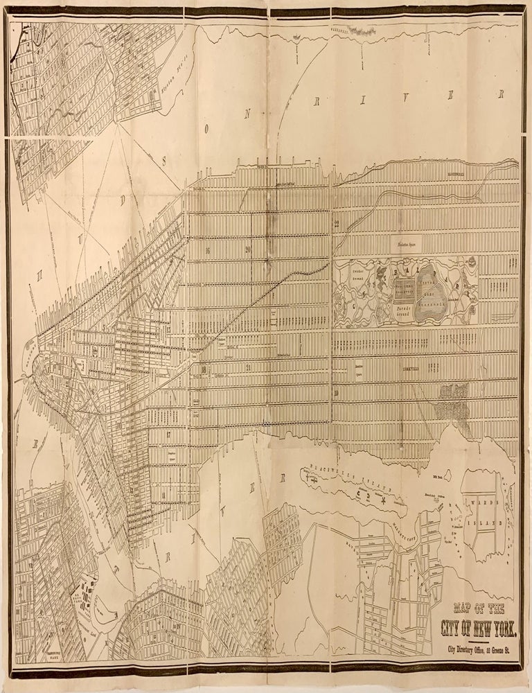 Item #322559 Map of the City of New York. J. F. TROW.