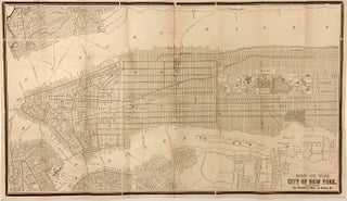 Item #322559 Map of the City of New York. J. F. TROW