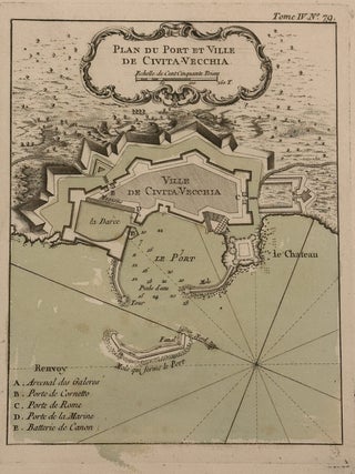 Item #322786 Plan du Port et Ville de Civita-Vecchia. Jacques Nicolas BELLIN