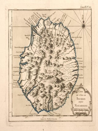 Item #322819 Carte de l'Isle de Bourbon autrefois Mascareigne. Jacques Nicolas BELLIN