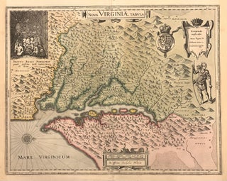 Item #322858 Nova Virginiae Tabula; First Dutch map of Virginia. Willem Jansz BLAEU
