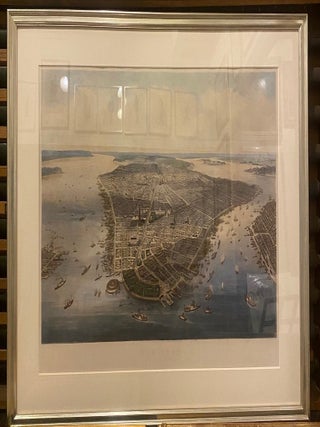 Item #322920 New-York; Bird's eye view of New York. Sigismond HIMELY