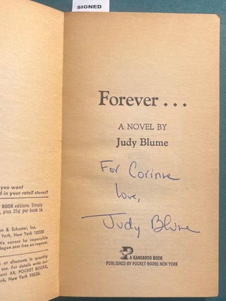 Item #323198 Forever. Judy BLUME