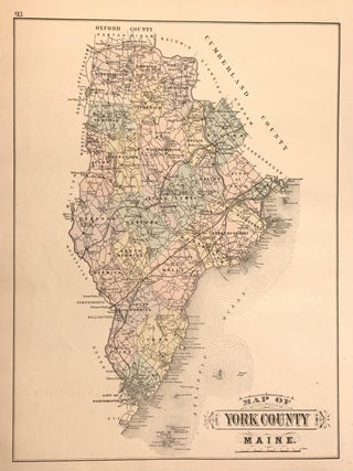 Item #323607 Map of York County Maine. George N.& STUART COLBY