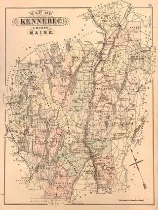 Item #324018 Map of Kennebec County Maine. George N.& STUART COLBY