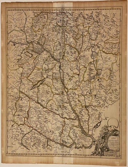 Item #324436 A Map of Hungary and Countries adjacent. John SENEX.