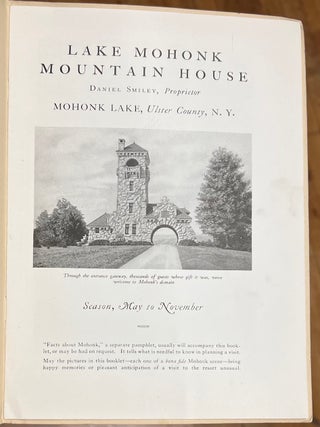 Lake Mohonk Mountain House. Mohonk Lake, Ulster County, N.Y. [Wonderland of Nature]; Daniel Smiley, Proprietor.