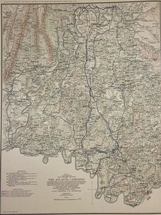 Map Illustrating the Second Epoch of the Atlanta Campaign
