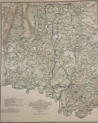 Map Illustrating the Second Epoch of the Atlanta Campaign