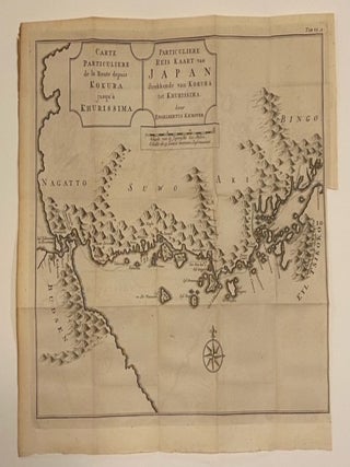 Item #324892 Particuliere Reis Kaart van Japan Strekkende van Kokura tot Khurissima.; Carte...
