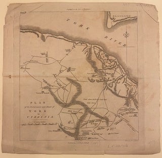 Item #325082 Plan of the Investment and Attack of York in Virginia. John MARSHALL