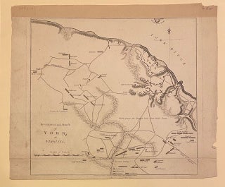 Item #325317 Plan of the Investment and Attack of York in Virginia. John MARSHALL