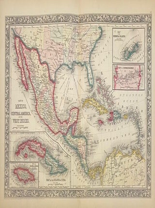 Item #326133 Map of Mexico, Central America, and the West Indies. Samuel Augustus Jr MITCHELL