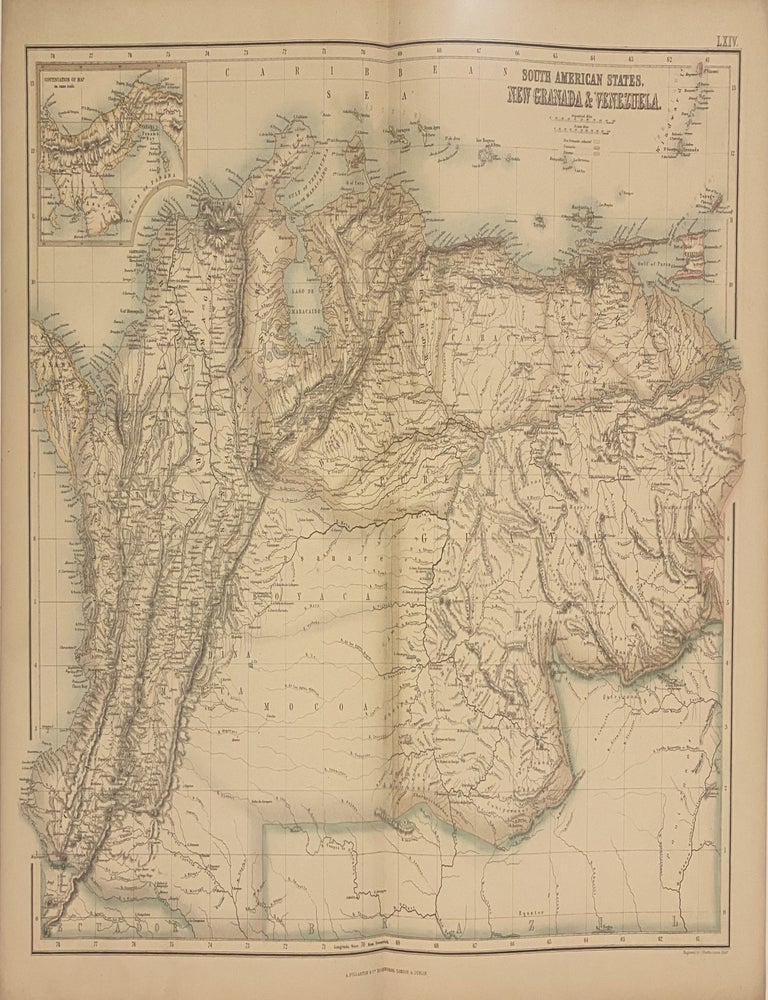 Item #326335 South American States. New Granada & Venezuela. J. BARTHOLOMEW.
