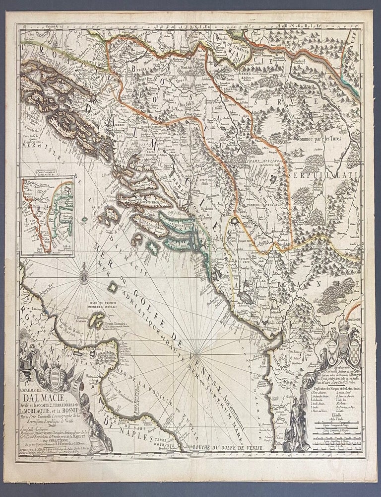 Item #326596 Le Royaume de Dalmacie Divise en les Comtez, Territoires etc. La Morlaquie, et la Bosnie. Jean Baptiste NOLIN.
