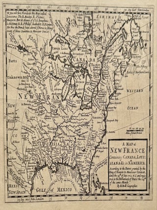 Item #326729 A Map of New France containing Canada, Louisiana, &c. in North America. Herman MOLL