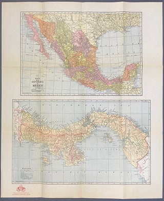 Item #326737 A Map of Panama and Mexico: Special Edition Printed for National Travel Club. C. S...