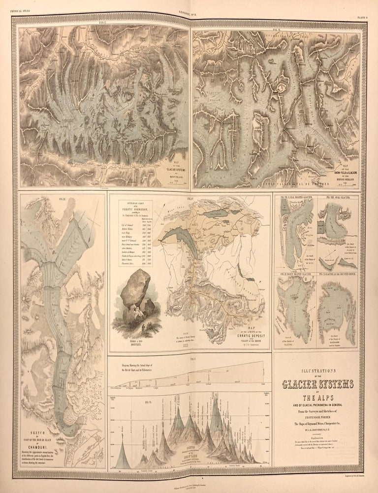 Item #327071 Illustrations of the Glacier Systems of The Alps and of Glacial Phenomena in General. A. K. JOHNSTON.