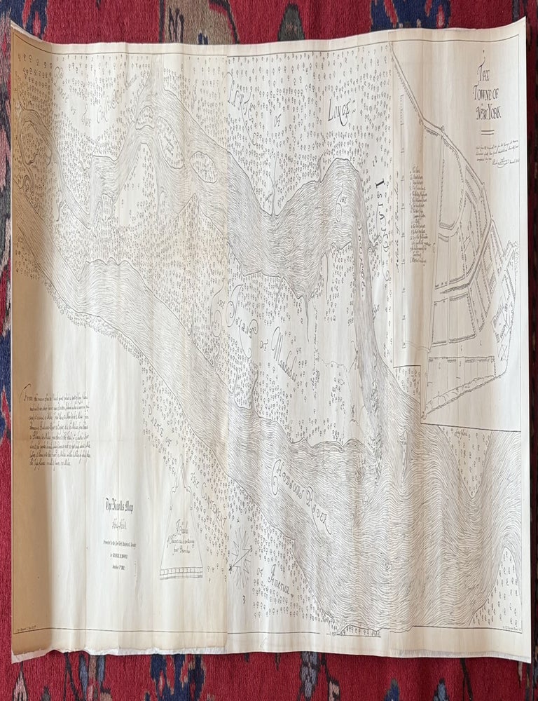 Item #327840 The Nicolls Map 1664-1668. D. T. VALENTINE, David Thomas.
