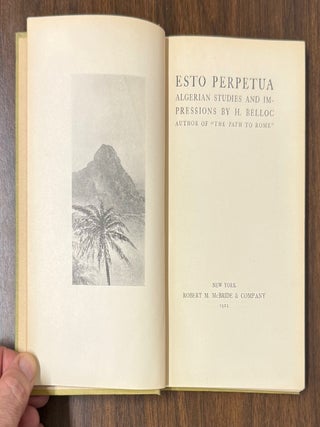 Esto Perpetua: Algerian Studies and Impressions.