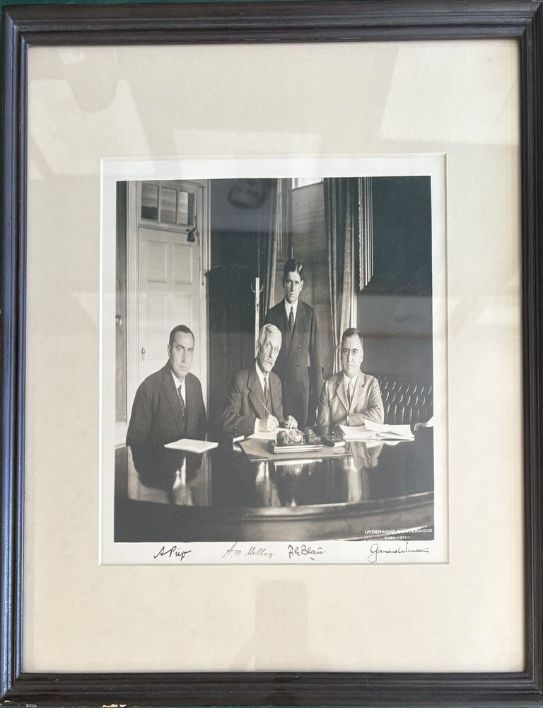 Item #328281 Original Photo of Andrew W Mellon and the International Banking Consortium. Andrew W. MELLON.