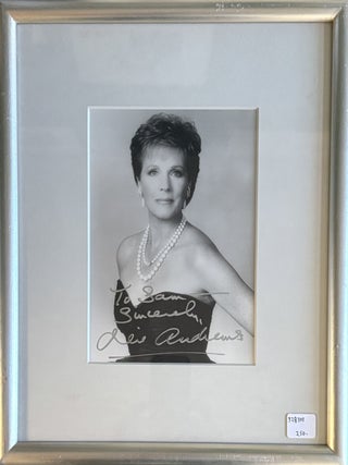 Item #328303 Framed and Inscribed Black & White Photo. Julie ANDREWS