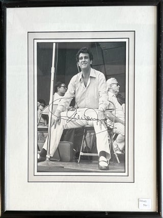 Item #328407 Signed Photograph of Placido Domingo taken at performance in 1975. Placido DOMINGO