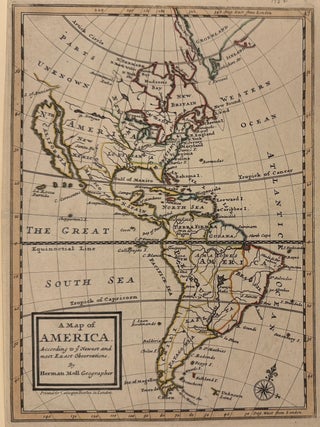 Item #328422 A Map of America According to ye Newest and Most Exact Observations. Herman MOLL