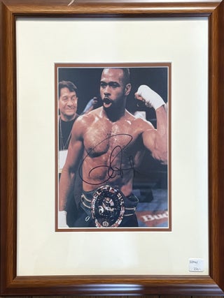 Item #328445 Signed Photograph of American boxer, Roy Jones, Jr. Roy Jr JONES