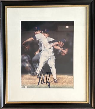 Item #328511 Signed Freeze Frame Color Photograph of Nolan Ryan. Nolan RYAN