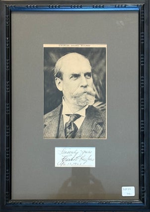 Item #328537 Clipped Signature of Charles Evans Hughes. Charles Evans HUGHES